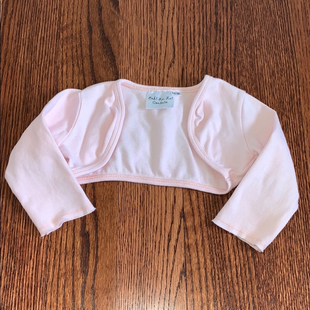 Pink boutique bolero cardigan